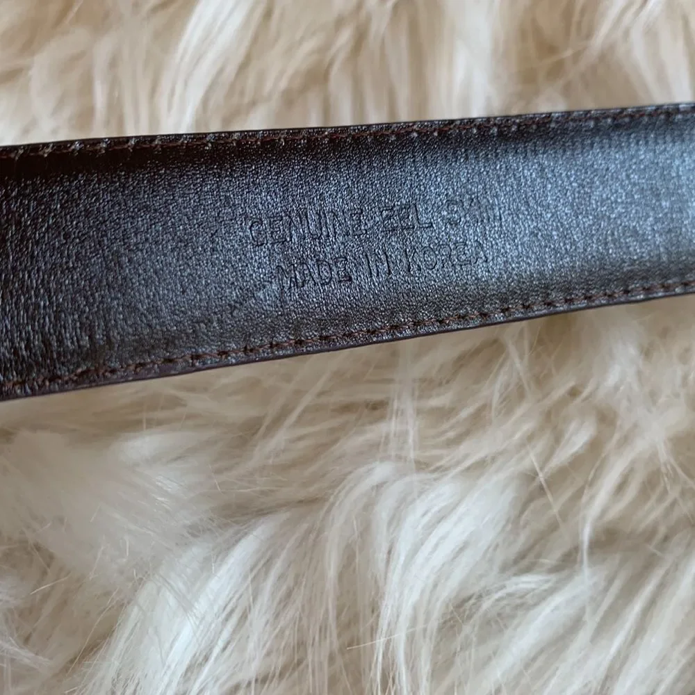 Men’s Genuine Eel Skin Belt